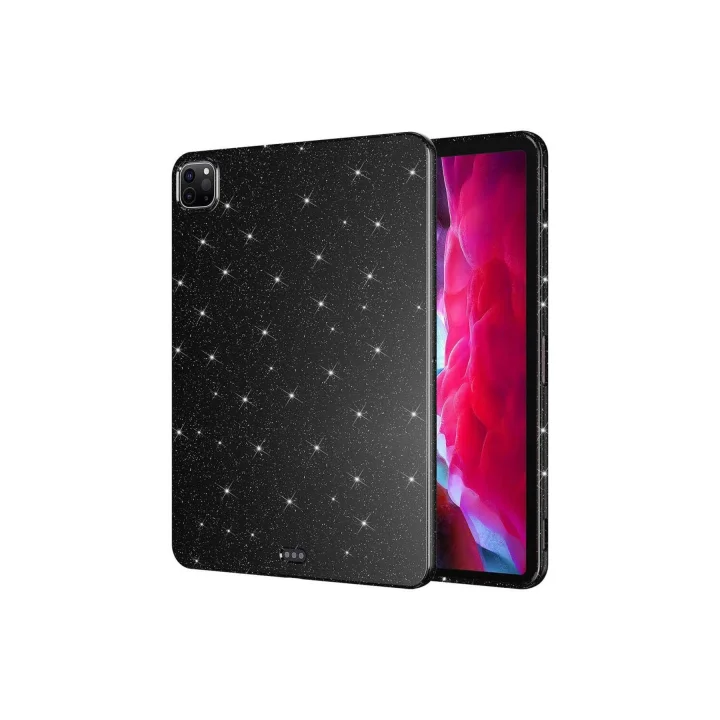 iPad Pro 11 2018 Simli Parlak Görünümlü ile Uyumlu SBT Tablet Koton Kılıf-Siyah - Beyaz 1