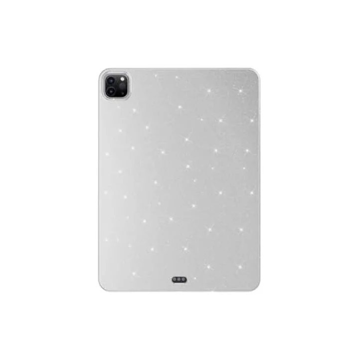 iPad Pro 11 2020 (2.Nesil) Simli Parlak Görünümlü ile Uyumlu Tablet Koton Kılıf-Gümüş 4