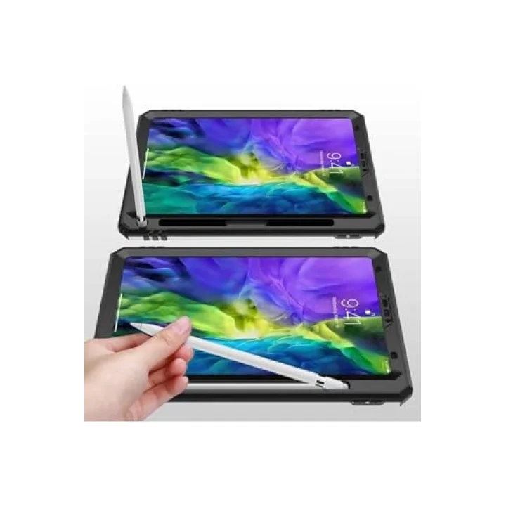 iPad Pro 11 2021 (3.Nesil) - ile Uyumlu ile Uyumlu MSRA Tablet Vega Kapak-Siyah