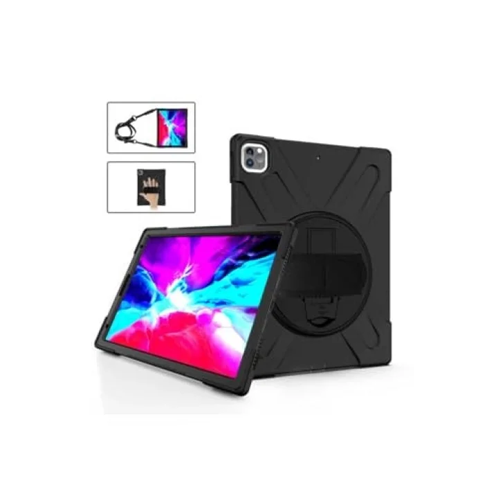 iPad Pro 12.9 2020 (4.Nesil) SBT Defender Tablet Silikon - Siyah