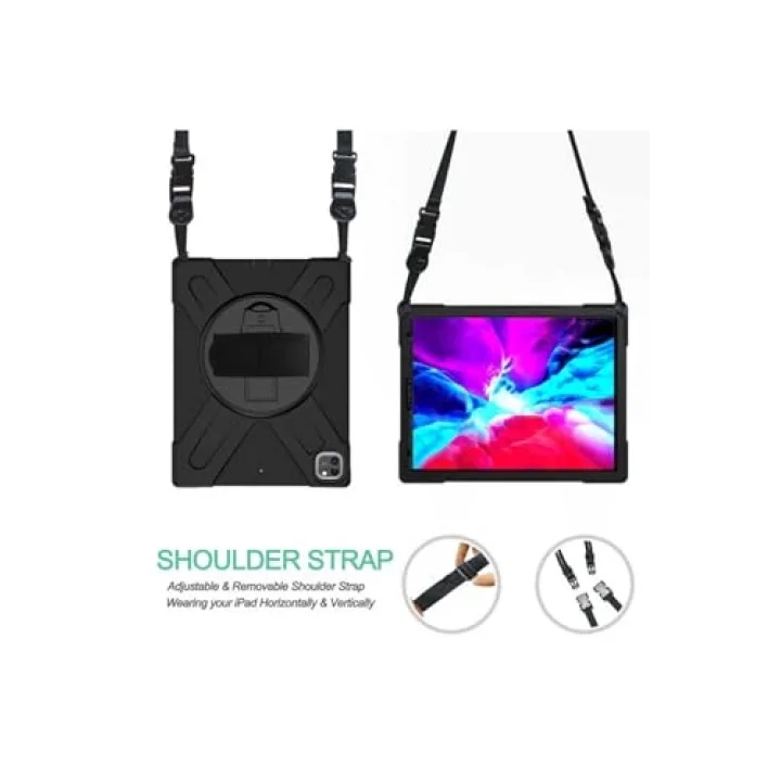 iPad Pro 12.9 2020 (4.Nesil) SBT Defender Tablet Silikon - Siyah