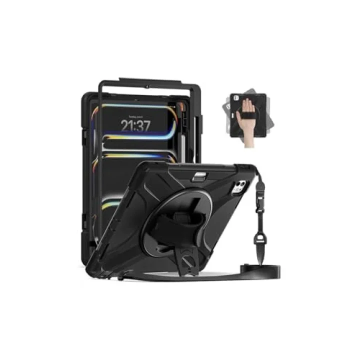iPad Pro 13 2024 Defender Tablet Silikon - Siyah