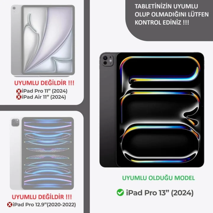 iPad Pro 13inç M4/M5 ile uyumlu Tablet Nano Ekran Koruyucu 2024/2025