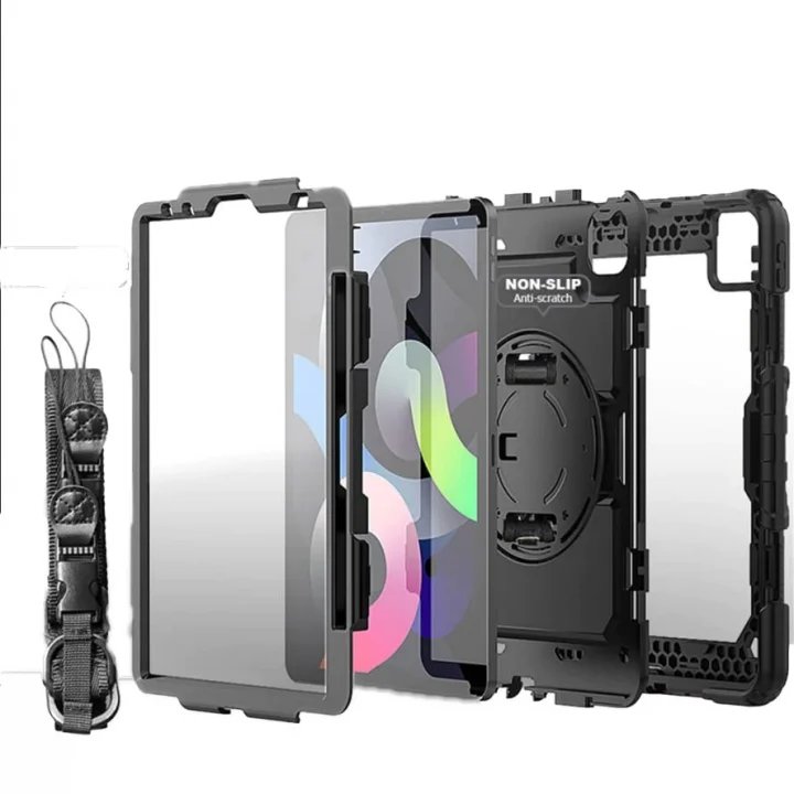 iPad Pro 9.7 ile uyumlu Kılıf Renkli Strap Zırh Case A1673 A1674 A1675