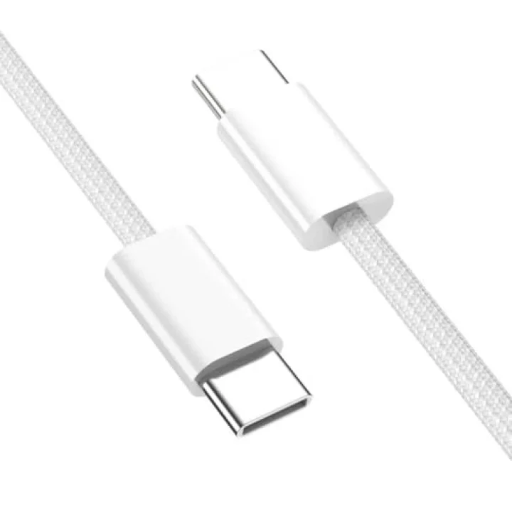 iPhone 15/16 ve Android İçin Type C-C, 60Watt PD, ÖRGÜLÜ, Hızlı Şarj Kablosu (100 CM)
