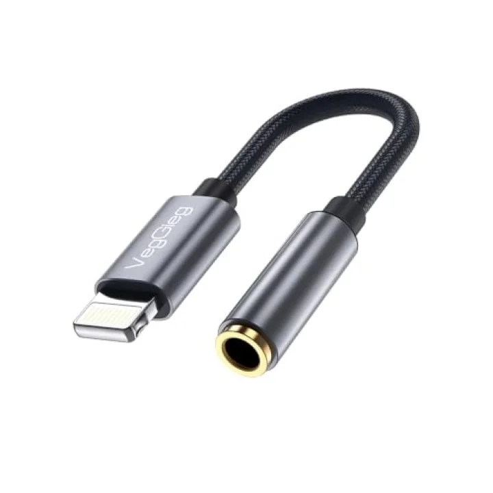iPhone Lightning to 3.5mm Örgülü Kulaklık Dönüştürücü Adaptör