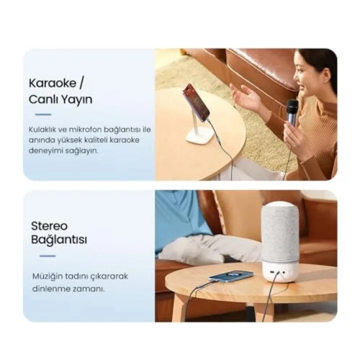 iPhone Lightning to 3.5mm Örgülü Kulaklık Dönüştürücü Adaptör