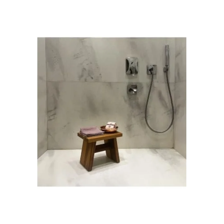 Iroko Ahşap Banyo Taburesi Oturak Step Tool (L)
