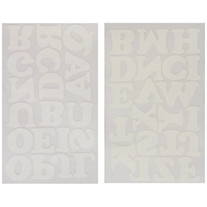 Iron-on Letters ütüyle yapıştırmak için harfler, siyah, 3/4 inç