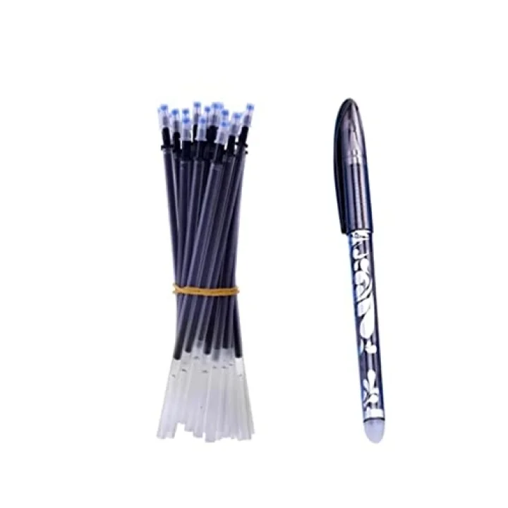 Isı Ile Uçan Silinebilen Refill Kalem Içi Ve Kalem 11 Adet (Kırmızı)