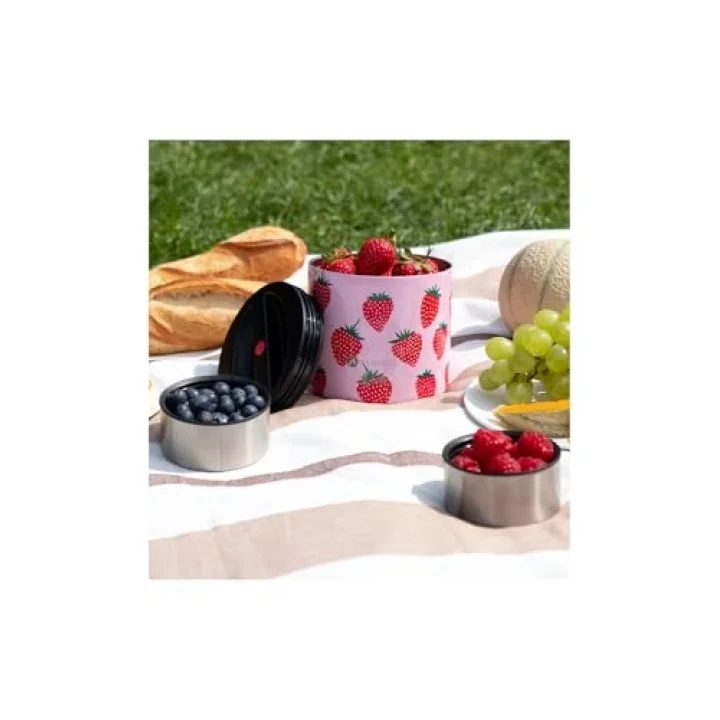 Isı Yalıtımlı Çelik Yemek Termosu 700ML Split Black 3+ Yaş Siyah