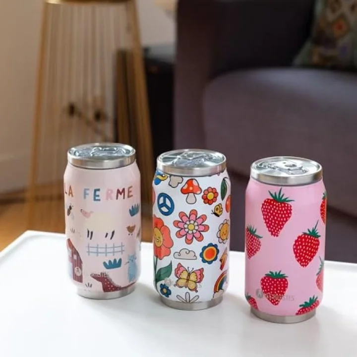 Isı Yalıtımlı Kutu Çelik Termos Matara 280ML Strawberry