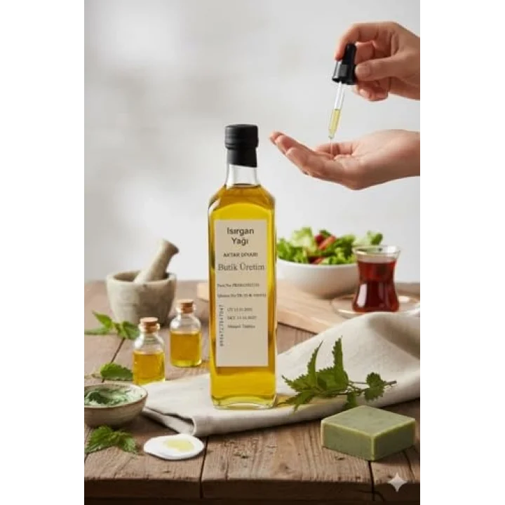 Isırgan Yağı 1000 ML - Bitkisel Yağ, BTY-ADY42707