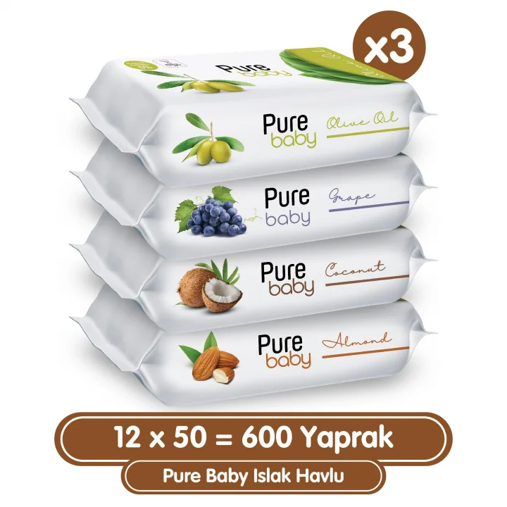 Islak Havlu 12x50 (600 Yaprak)