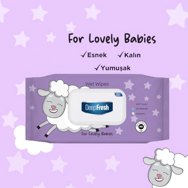 Islak Mendil Lovely Babies Kuzu 120 Yaprak