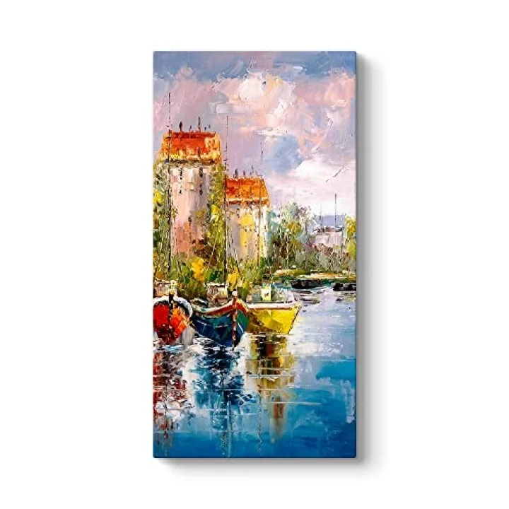 İspanya Kıyıları Manzara Tablosu 30 x 60