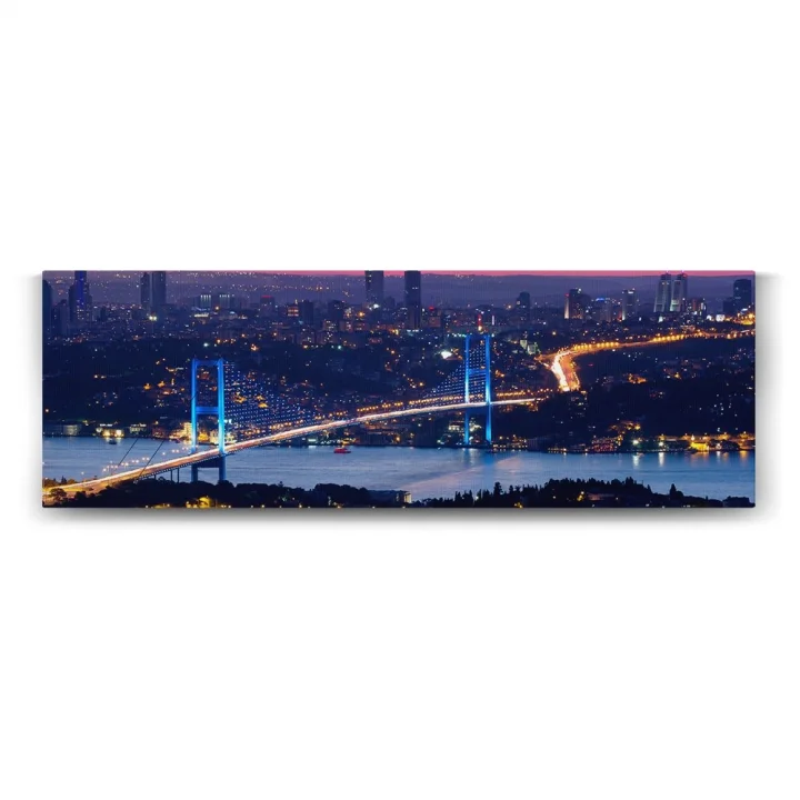 İstanbul FSM Manzara Panorama Tablo - 150x50cm