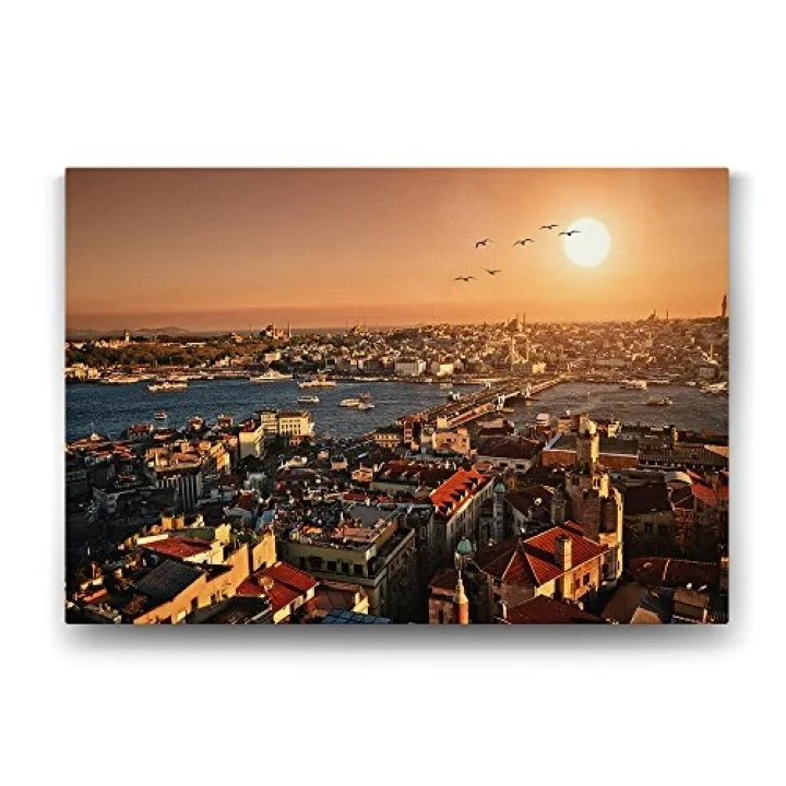 İstanbul Galata Manzara Tablosu - 100x70cm