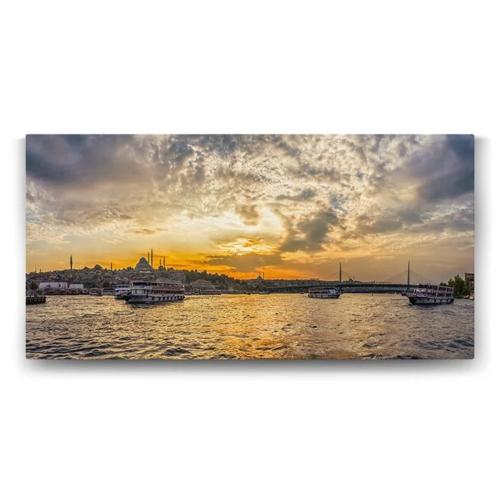 İstanbul Köprüsü Manzara Tablosu - 120x60cm