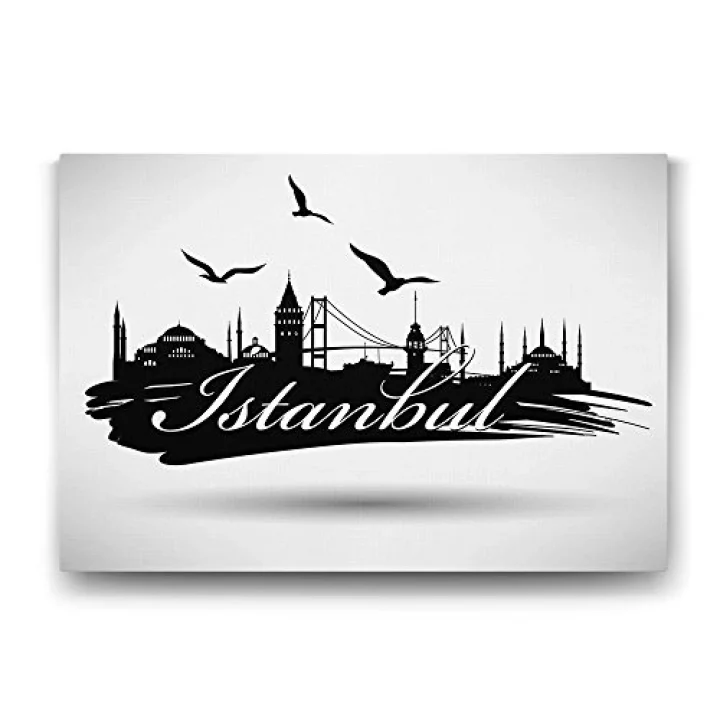 İstanbul Vektör Tablo - 125x80cm