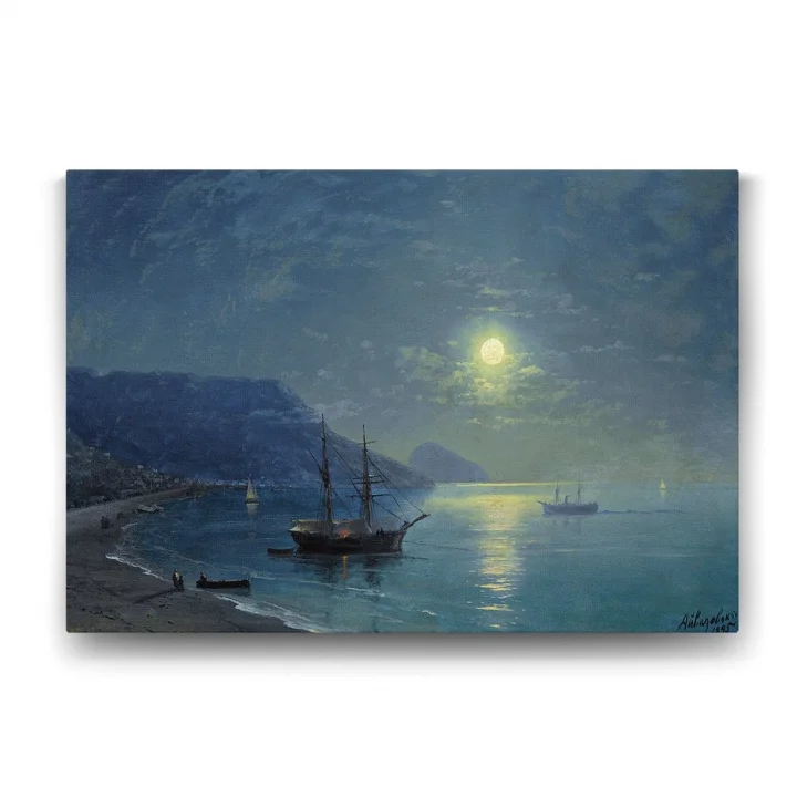 Ivan Ayvazovski - Evening in Crimea Tablosu - 45x30cm