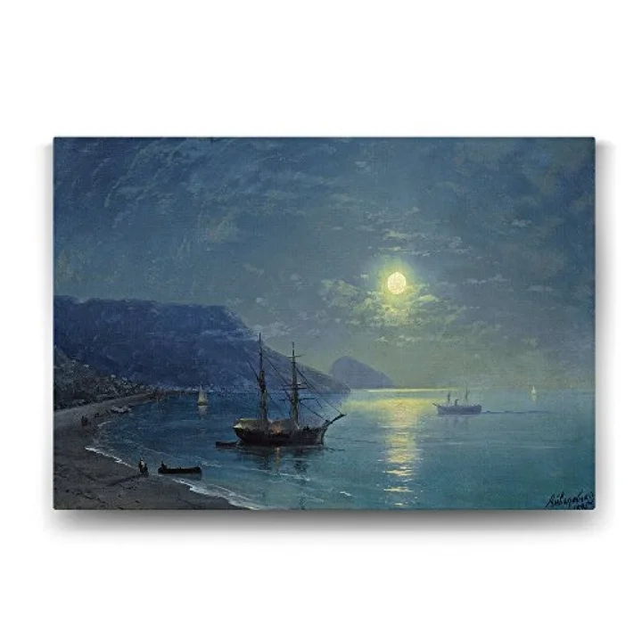 Ivan Ayvazovski - Evening in Crimea Tablosu - 60x40cm