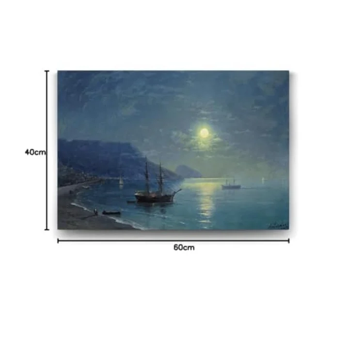 Ivan Ayvazovski - Evening in Crimea Tablosu - 60x40cm