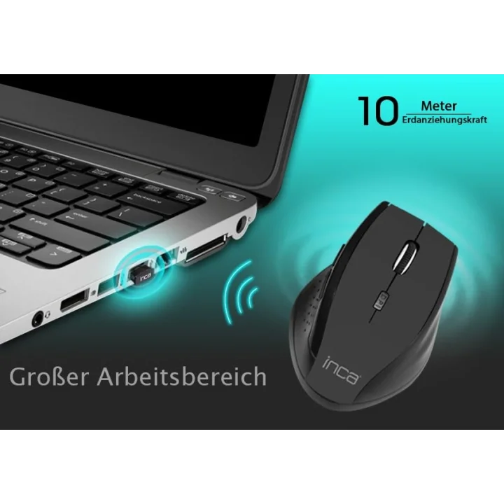 Iwm-500Gl Nano Laser Kablosuz Mouse, 2.4Ghz 800-1600Dpi