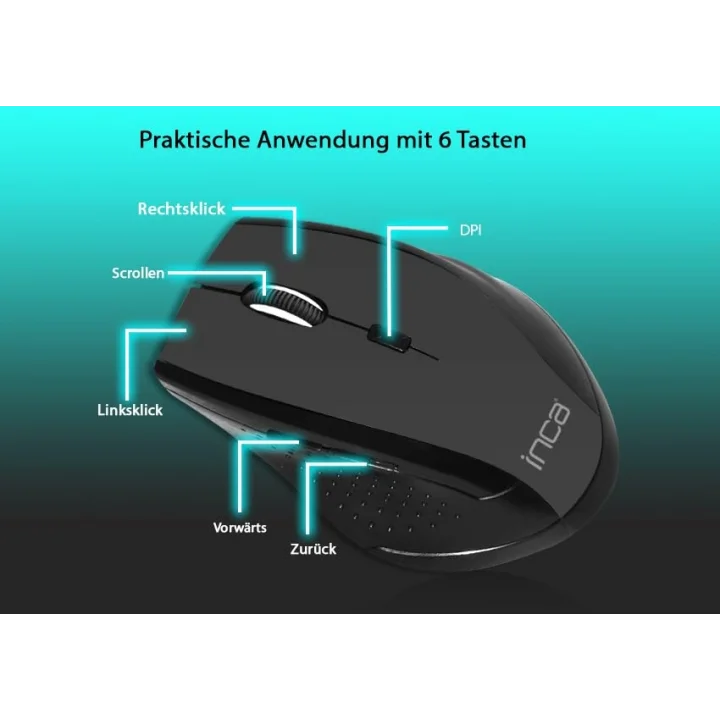 Iwm-500Gl Nano Laser Kablosuz Mouse, 2.4Ghz 800-1600Dpi