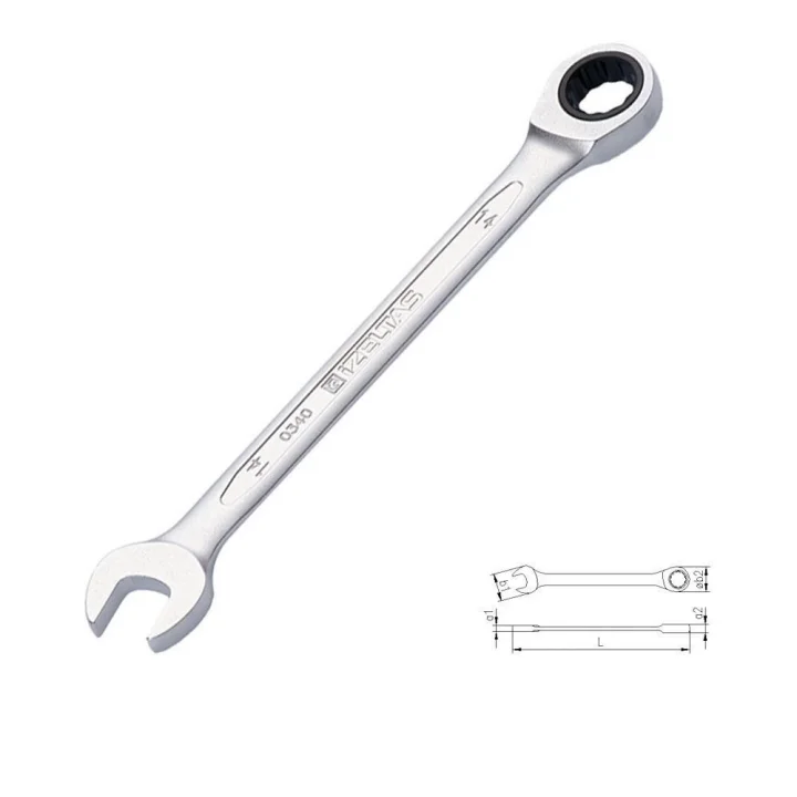 Mey İthalat® İzeltaş 0340 Cırcır Kombine Anahtar 21 mm