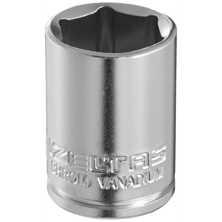 Izeltaş 1107060013 1/4 Altı Köşe Lokma Anahtar, Krom, 13 mm