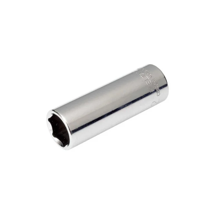 Izeltaş 1107064013 1/4 Altı Köşe Derin Lokma Anahtar, Krom, 13 Mm