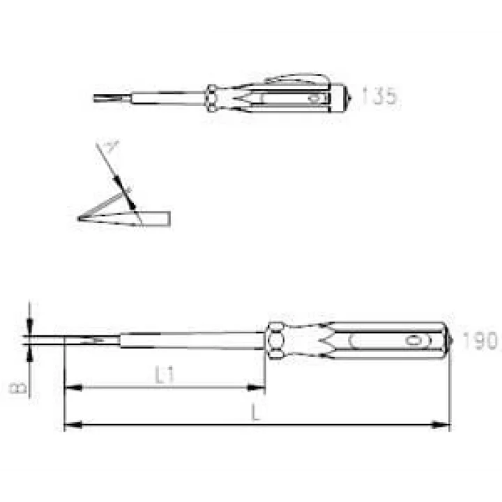 Mey İthalat® İzeltaş 4550 Elektrik Kontrol Kalemi 190 mm