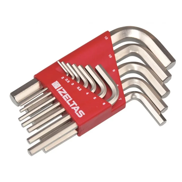 Mey İthalat® İzeltaş 4900 Allen Anahtar Takım Altı Köşe 10 Parça