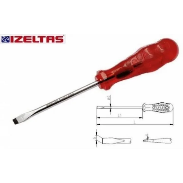 Mey İthalat® İzeltaş Kraft Düz Tornavida 4x100