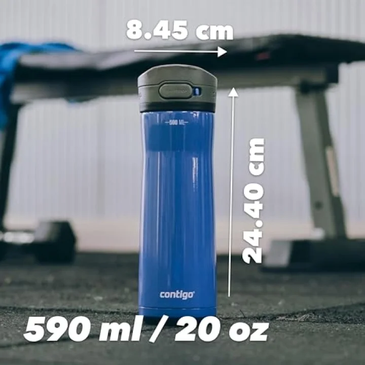 Jackson Autopop Soğuk Su Termosu 590 mL Siyah