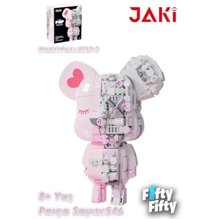 Jaki Maker Pop Mıknatıs Ayı -JK6250-2(546 Parça) Oyuncak Yapım Seti