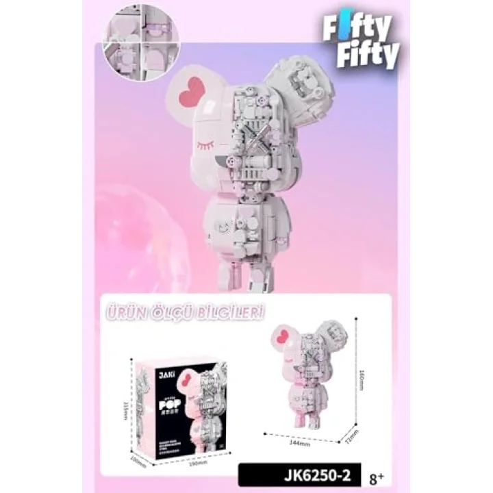 Jaki Maker Pop Mıknatıs Ayı -JK6250-2(546 Parça) Oyuncak Yapım Seti