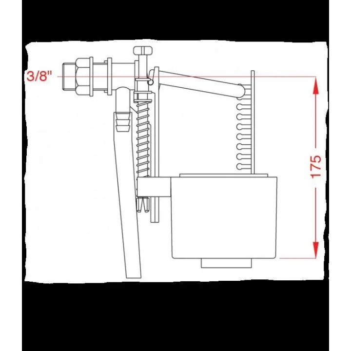 Mey İthalat® Japar 1/2 Şok Kapatmalı Flatör