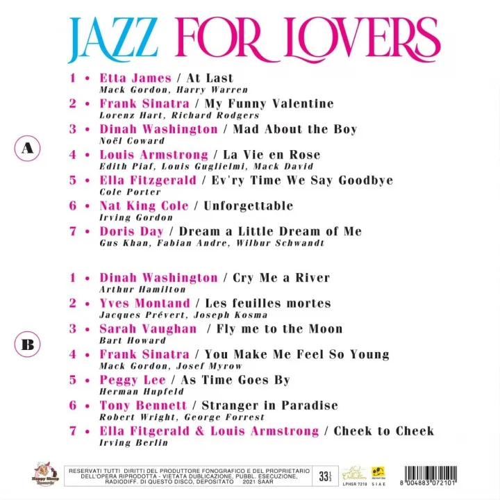 Jazz For Lovers Plak