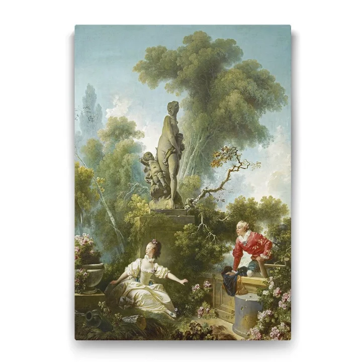 Jean Honore Fragonard - The Meeting Tablosu - 80x125cm