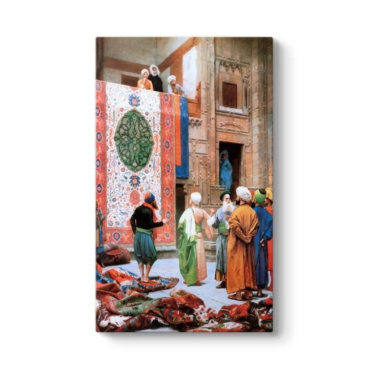Jean Leon Gerome - Halı Tüccarı Tablosu 40 x 70