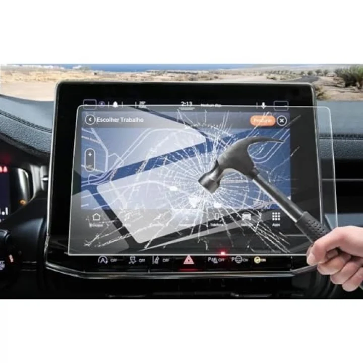 Jeep Compass Multimedya & Navigasyon 10.1 İnç İle Uyumlu Ekran Koruyucu Nano Şeffaf Parlak & Çizilmez
