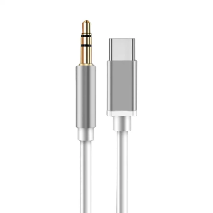 JH-030 Type-C to 3.5mm Aux Çevirici Ses Adaptörü Beyaz