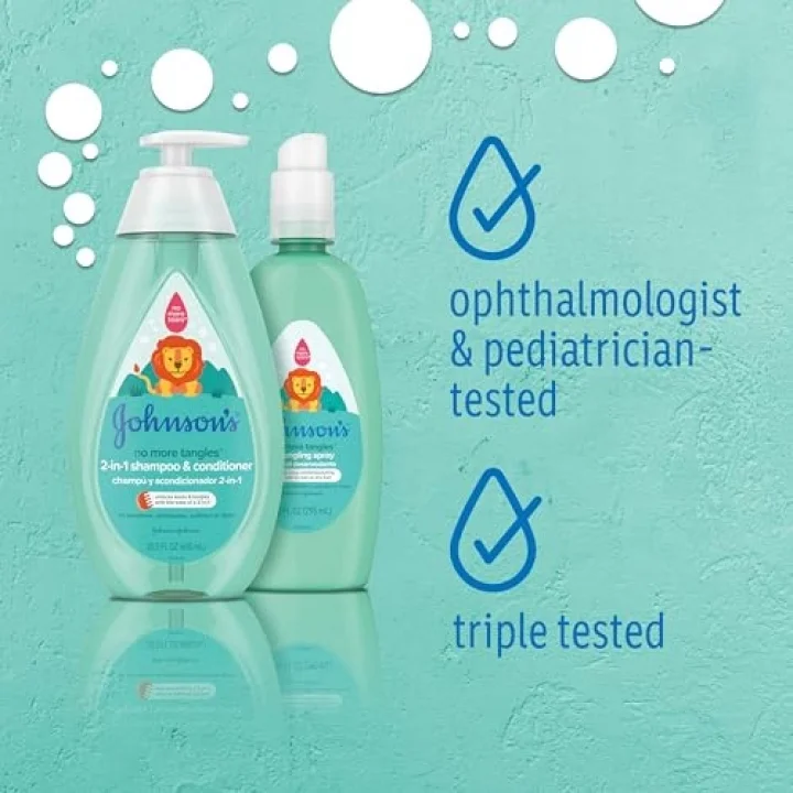 JohnsonS Buddies No More Tangles Çocuklar Için Saç Detangler 10 Oz (1Li Paket)