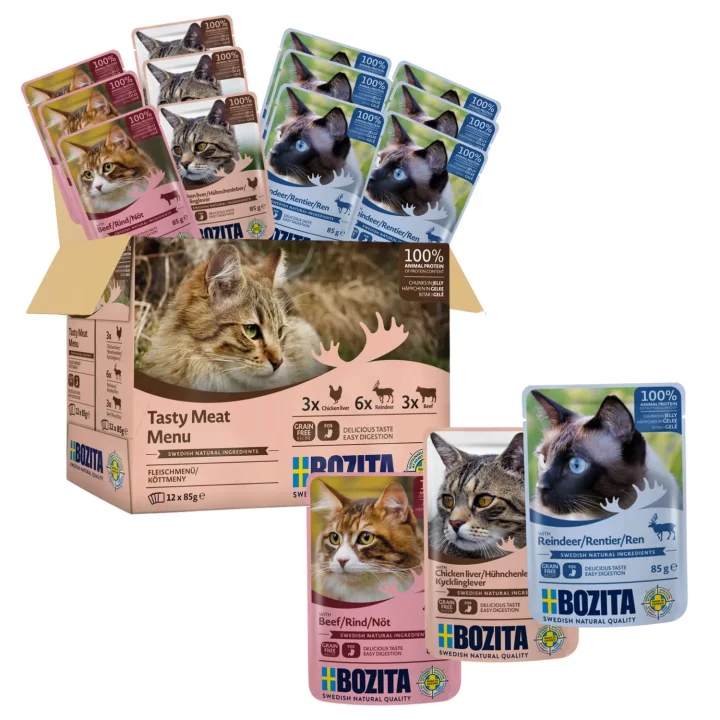 Jöle İçinde Etli Kedi Konservesi Multibox 12x85 gr