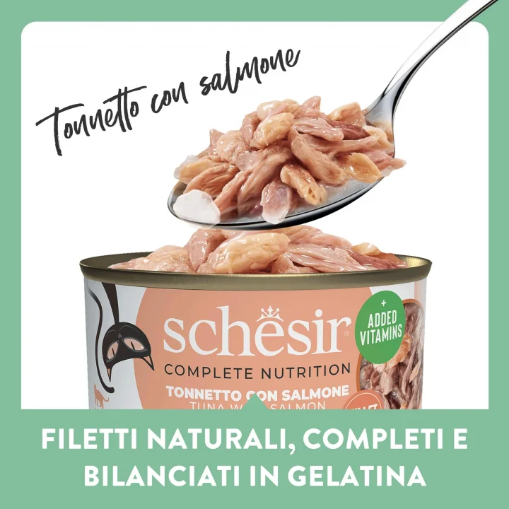 Jöle İçinde Ton Balıklı ve Somonlu Kedi Konserve Maması 85gr