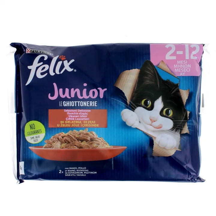 Junior Yavru Yaş Kedi Maması 85gr 4lü