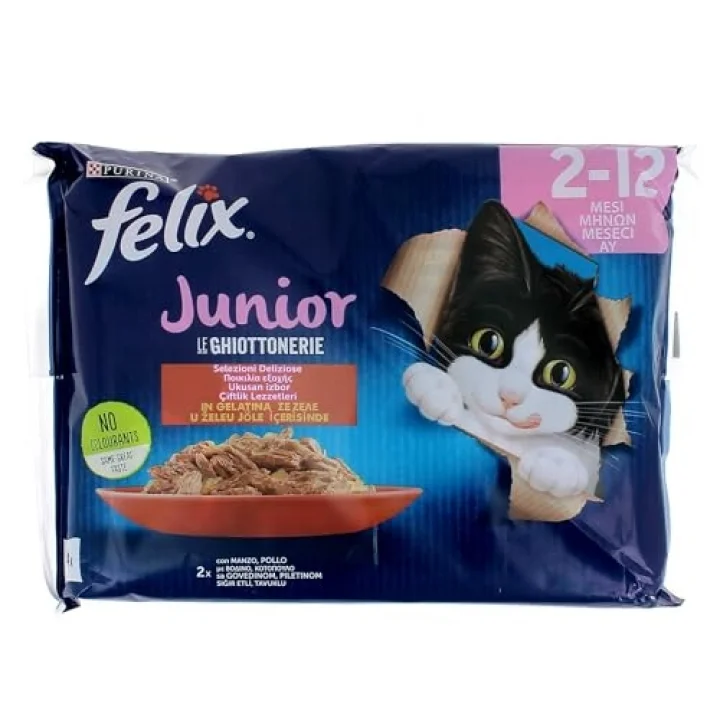Junior Yavru Yaş Kedi Maması 85gr 4lü