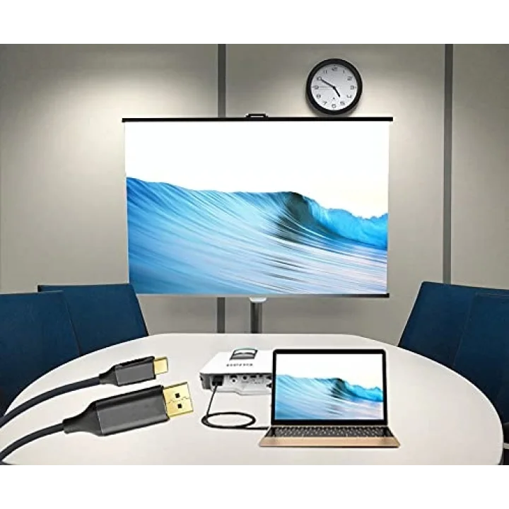 K01E Type-C To Display Port Dp 4K Hd 60Hz Görüntü Aktarım Kablosu